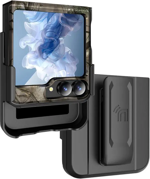Main image of Rizz Case and Belt Clip Holster for Galaxy Z Flip 7 FE & Z Flip 6 - Bush Camo