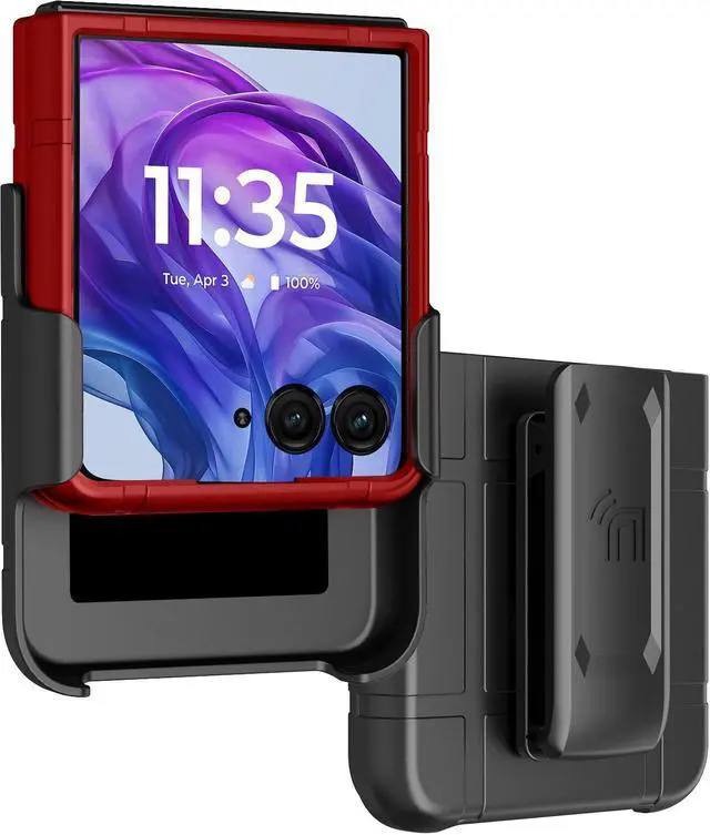 Hard Case and Belt Clip for Motorola RAZR+ 2026/2025/2024 (RAZR PLUS ...