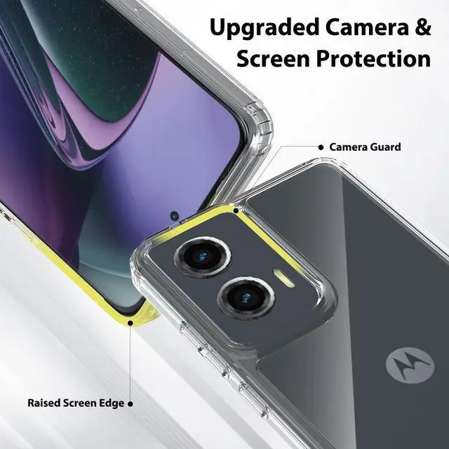 Alt view image 3 of 6 - AquaFlex Anti-Shock Clear Case Slim Cover for Motorola Moto G Stylus 5G (2024)