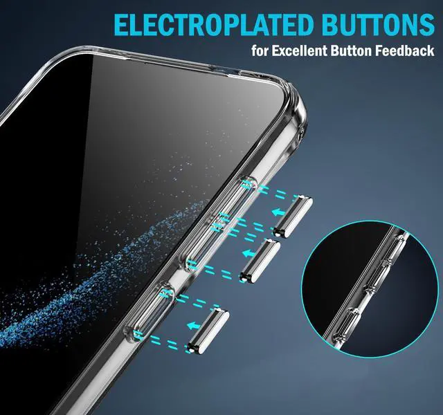 Alt view image 5 of 7 - Clear Acrylic TPU Case for Samsung Galaxy S25 5G Phone - Compatible with MagSafe