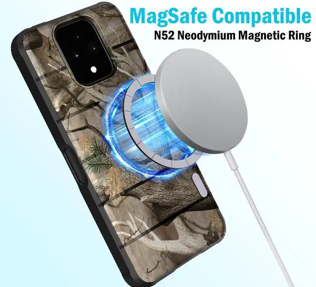 Alt view image 3 of 7 - Case for Sonim XP Pro 5G Phone X800 2024 - Bush Camo (Compatible with Magsafe)