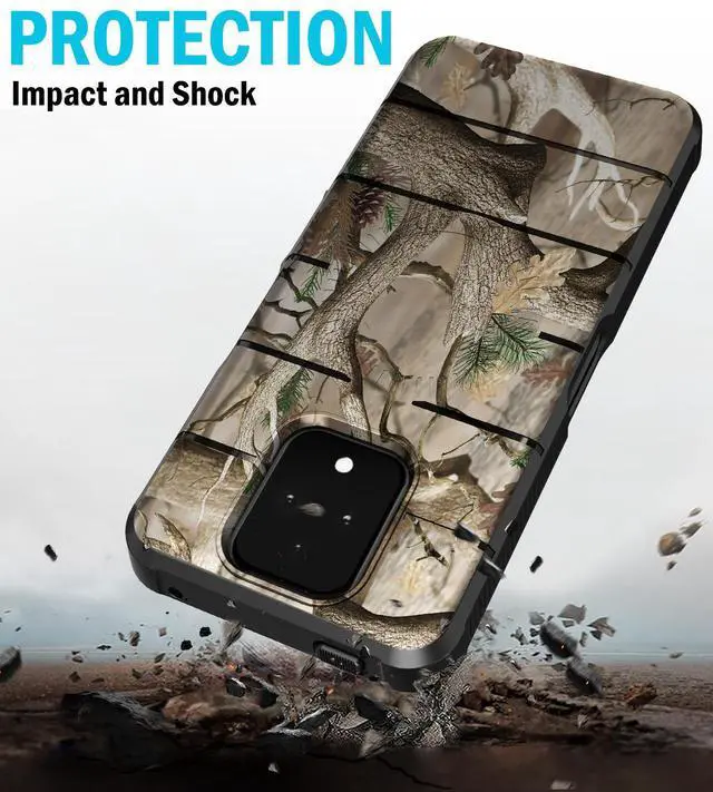 Alt view image 5 of 7 - Case for Sonim XP Pro 5G Phone X800 2024 - Bush Camo (Compatible with Magsafe)
