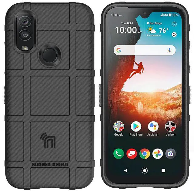Alt view image 2 of 7 - Special Ops Tactical Rugged Case for Kyocera DuraSport 5G UW - Carbon Fiber