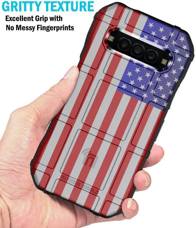 Alt view image 4 of 7 - Special Ops Rugged Case and Belt Clip for Kyocera DuraForce Pro 3 - USA Flag