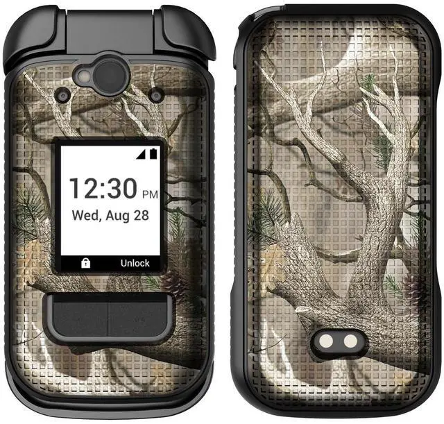 Alt view image 4 of 7 - Hard Case and Belt Clip Holster for Sonim XP3 Plus 5G XP3plus X320 - Bush Camo