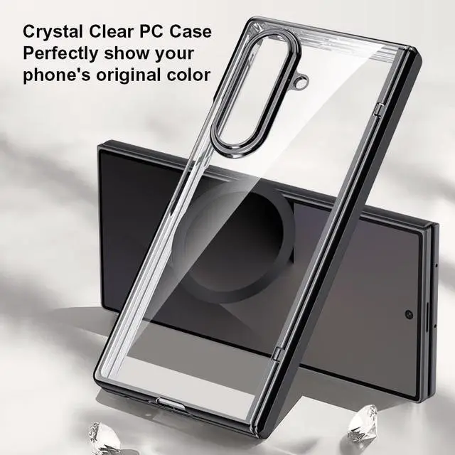 Alt view image 5 of 7 - Screen Protect Case for Samsung Galaxy Z Fold 7 - Compatible with MagSafe, Black