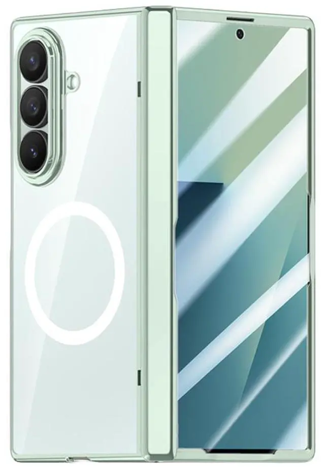 Alt view image 2 of 7 - Screen Protect Case for Samsung Galaxy Z Fold 7 - Compatible with MagSafe, Green