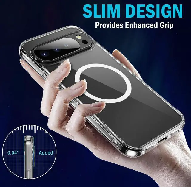 Alt view image 4 of 7 - Clear Acrylic Phone Case for Pixel 10 / Pixel 10 Pro - Compatible with MagSafe
