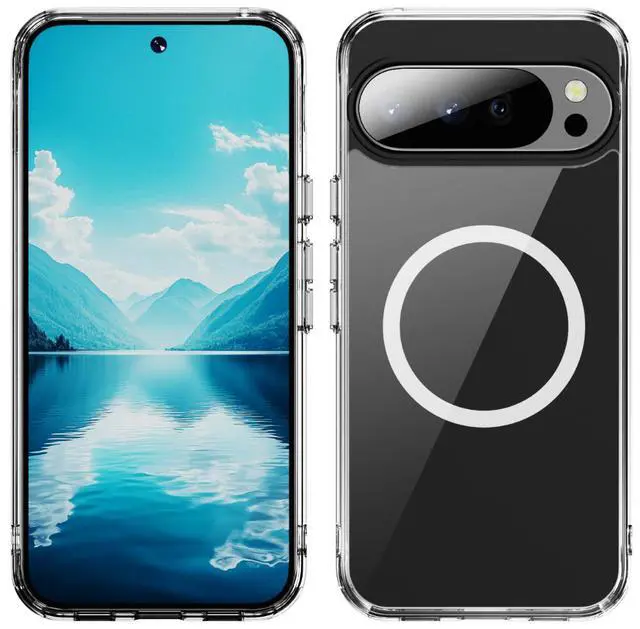 Alt view image 2 of 7 - Clear Acrylic TPU Case for Pixel 10 Pro XL Phone - Compatible with MagSafe
