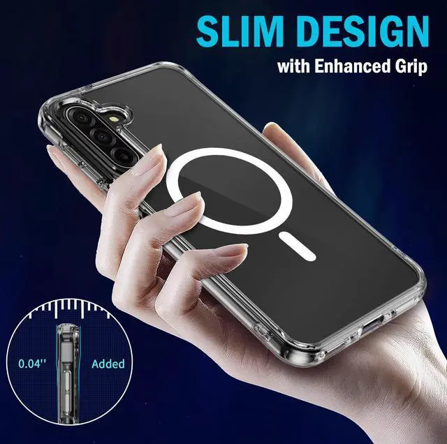 Alt view image 3 of 7 - Clear Case for Samsung Galaxy A17 5G Phone - Compatible with MagSafe Mounts