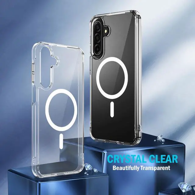 Alt view image 6 of 7 - Clear Case for Samsung Galaxy A17 5G Phone - Compatible with MagSafe Mounts