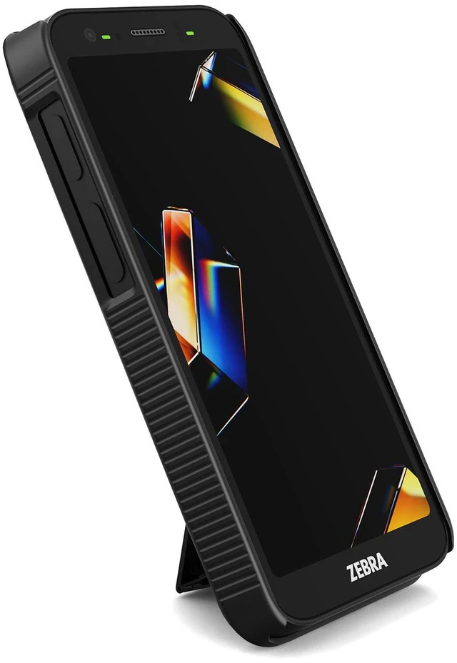 Alt view image 5 of 5 - Black Textured Slim Hard Case Cover Kickstand for Zebra TC501 Mobile Scanner