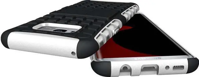 Alt view image 3 of 7 - WHITE GRENADE GRIP SKIN HARD CASE COVER STAND FOR SAMSUNG GALAXY S8 PLUS, S8+