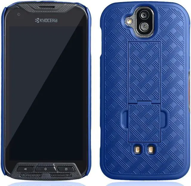 Alt view image 4 of 4 - Blue Kickstand Slim Case Hard Cover for Kyocera Duraforce Pro E6810/E6820/E6830