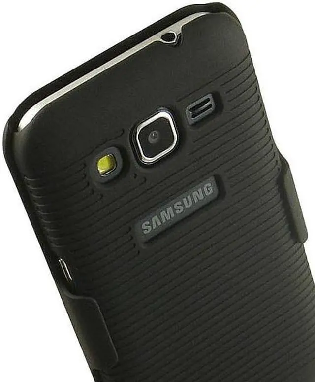 Alt view image 7 of 7 - BLACK HARD CASE COVER BELT CLIP HOLSTER STAND FOR SAMSUNG GALAXY PREVAIL LTE