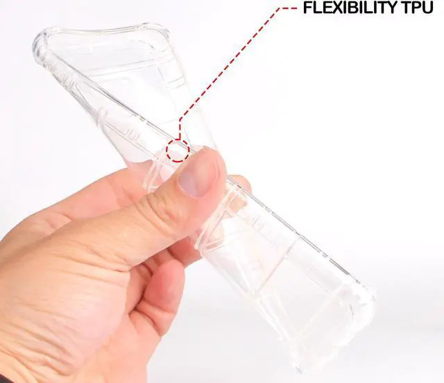 Alt view image 7 of 7 - CLEAR TRANSPARENT AIR CUSHION TPU FLEXIBLE GRIP CASE COVER FOR SAMSUNG GALAXY S8