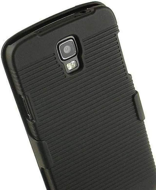 Alt view image 7 of 7 - BLACK HARD CASE + BELT CLIP HOLSTER STAND FOR AT&T SAMSUNG GALAXY S4 ACTIVE i537