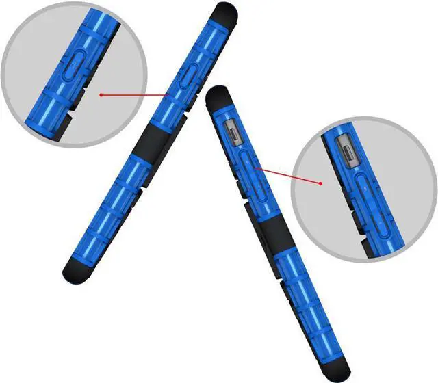 Alt view image 7 of 7 - BLUE GRENADE GRIP RUGGED TPU SKIN HARD CASE COVER STAND FOR APPLE iPHONE 7/8