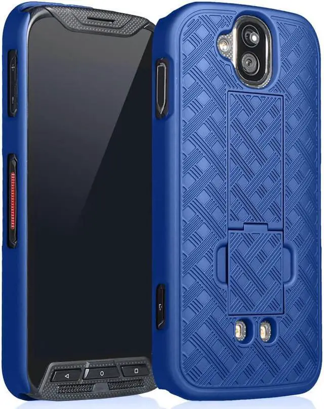 Main image of Blue Kickstand Slim Case Hard Cover for Kyocera Duraforce Pro E6810/E6820/E6830