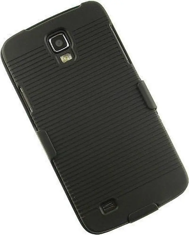 Alt view image 2 of 7 - BLACK HARD CASE + BELT CLIP HOLSTER STAND FOR AT&T SAMSUNG GALAXY S4 ACTIVE i537