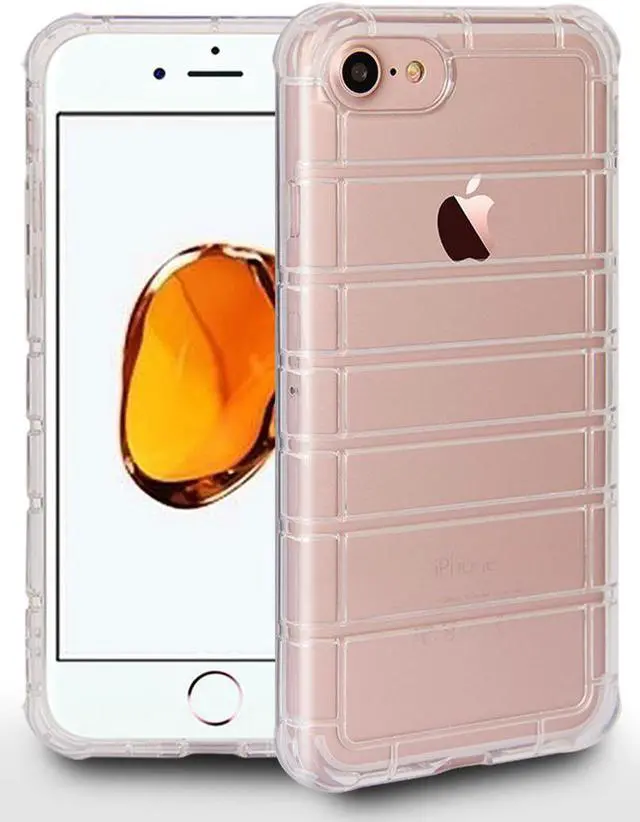 Main image of Clear Airbag Cushion TPU Flexible Grip Case Cover for iPhone SE 2022/2020, 8, 7