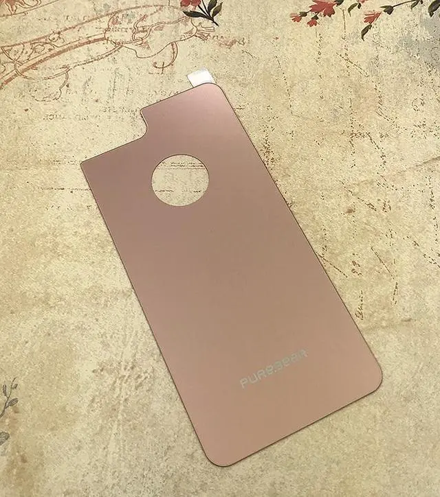 Alt view image 4 of 4 - ROSE GOLD PureGear Rear/Back Tempered Glass Protector for iPhone 6/7/8 PLUS