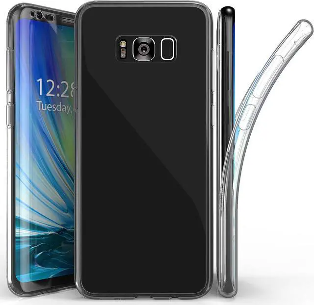 Alt view image 2 of 7 - TRI-MAX CLEAR SCREEN GUARD FULL BODY WRAP CASE FOR SAMSUNG GALAXY S8 PLUS, S8+