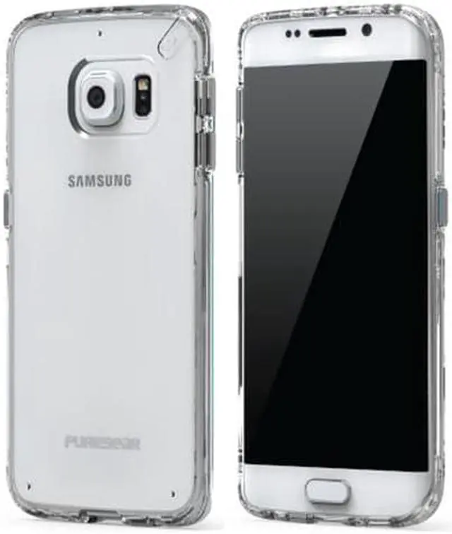 Alt view image 2 of 12 - PureGear Slim Shell Case for Samsung Galaxy S6 Edge+ - Clear/Clear