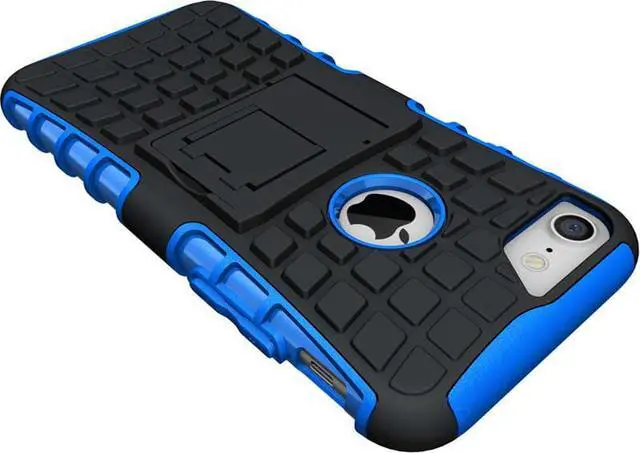 Alt view image 3 of 7 - BLUE GRENADE GRIP RUGGED TPU SKIN HARD CASE COVER STAND FOR APPLE iPHONE 7/8