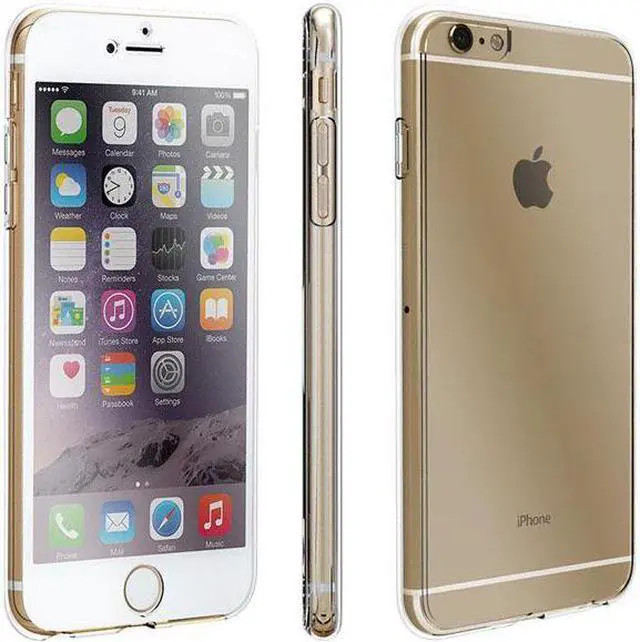 Alt view image 2 of 6 - NEW TRI-MAX CLEAR SCREEN GUARD TPU CASE SLIM COVER FOR APPLE iPHONE 6 PLUS +