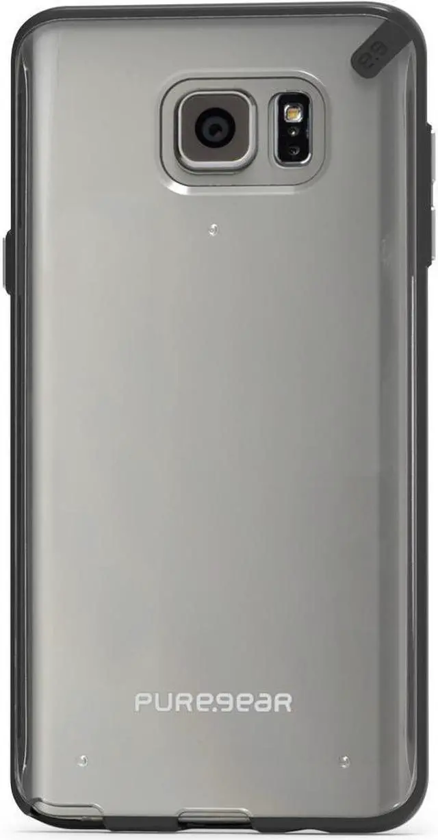Alt view image 10 of 12 - PUREGEAR SLIM SHELL BLACK/CLEAR CASE COVER FOR SAMSUNG GALAXY NOTE 5 SM-N920