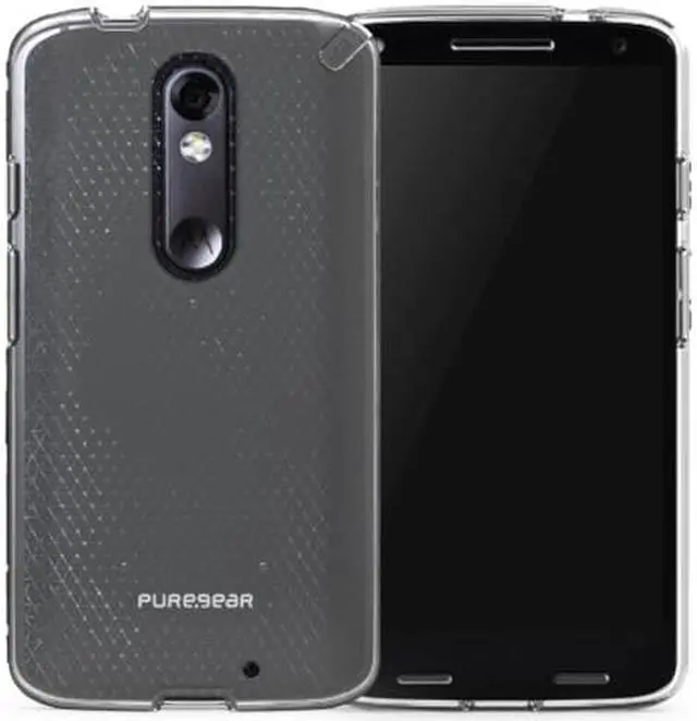 Alt view image 2 of 3 - PUREGEAR SLIM SHELL CLEAR CASE COVER FOR VERIZON MOTOROLA DROID TURBO 2 XT1585