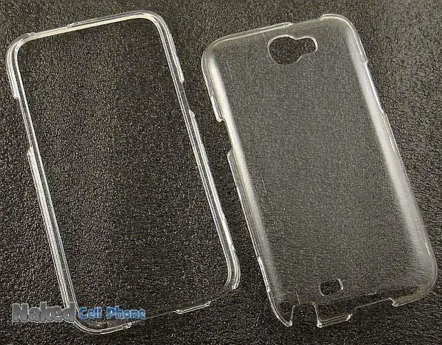 Alt view image 3 of 5 - SEE-THRU CLEAR HARD SHELL PROTECTOR CASE COVER FOR SAMSUNG GALAXY NOTE 2 II