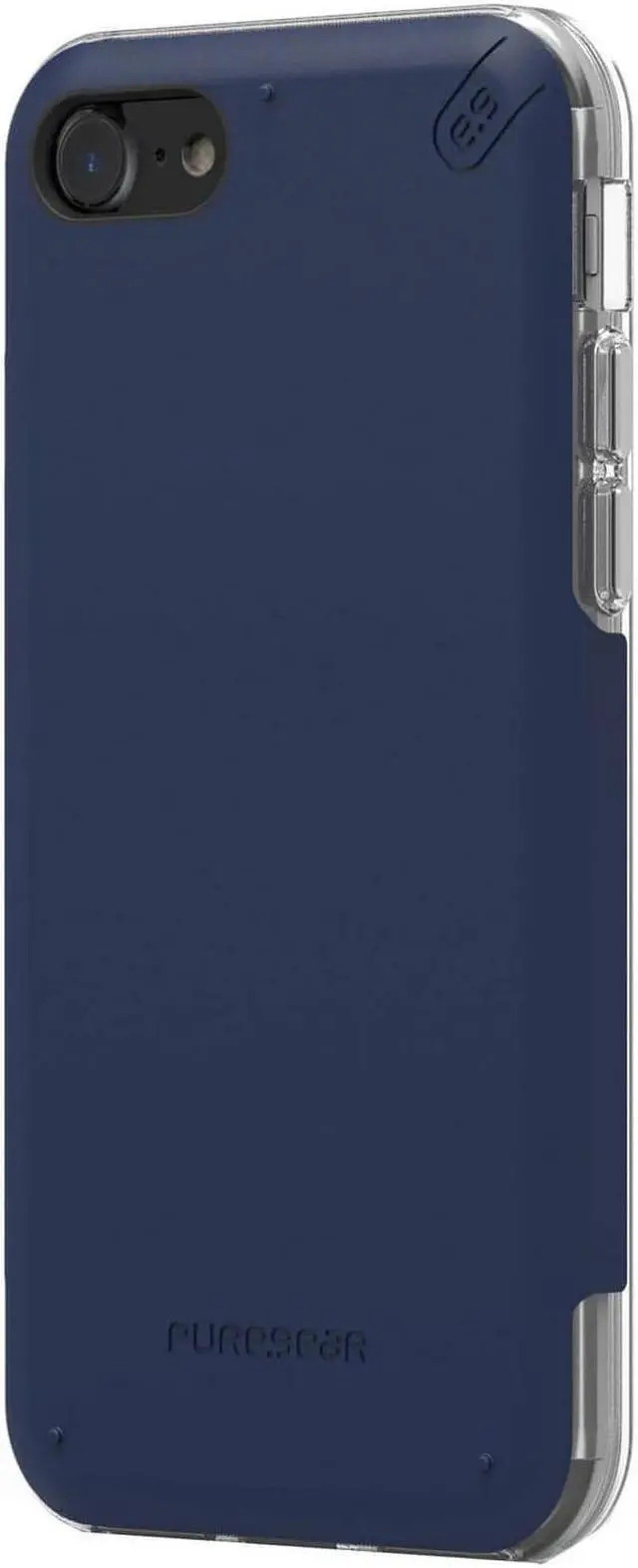 Alt view image 6 of 10 - PureGear DualTek Pro Matte Navy Blue Case Cover for iPhone SE 2022/2020, 8, 7