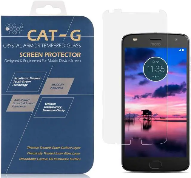 Alt view image 2 of 6 - 2X CLEAR HARD TEMPERED GLASS SCREEN PROTECTOR SAVER FOR MOTOROLA MOTO Z2 PLAY