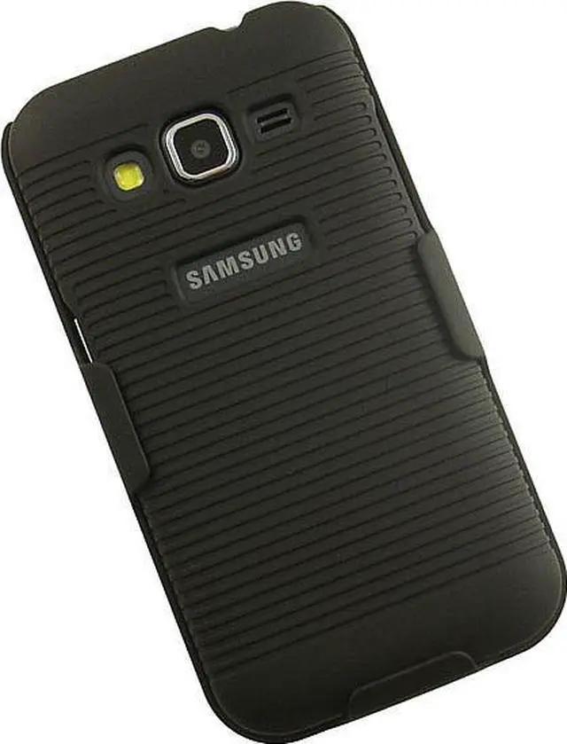 Alt view image 2 of 7 - BLACK HARD CASE COVER BELT CLIP HOLSTER STAND FOR SAMSUNG GALAXY PREVAIL LTE