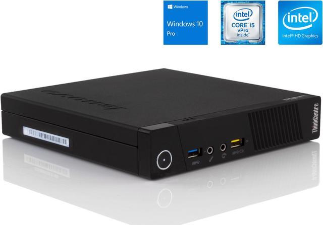 Refurbished: Lenovo ThinkCentre M93p Tiny Desktop, Intel Dual-Core