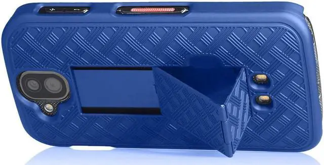Alt view image 3 of 4 - Blue Kickstand Slim Case Hard Cover for Kyocera Duraforce Pro E6810/E6820/E6830
