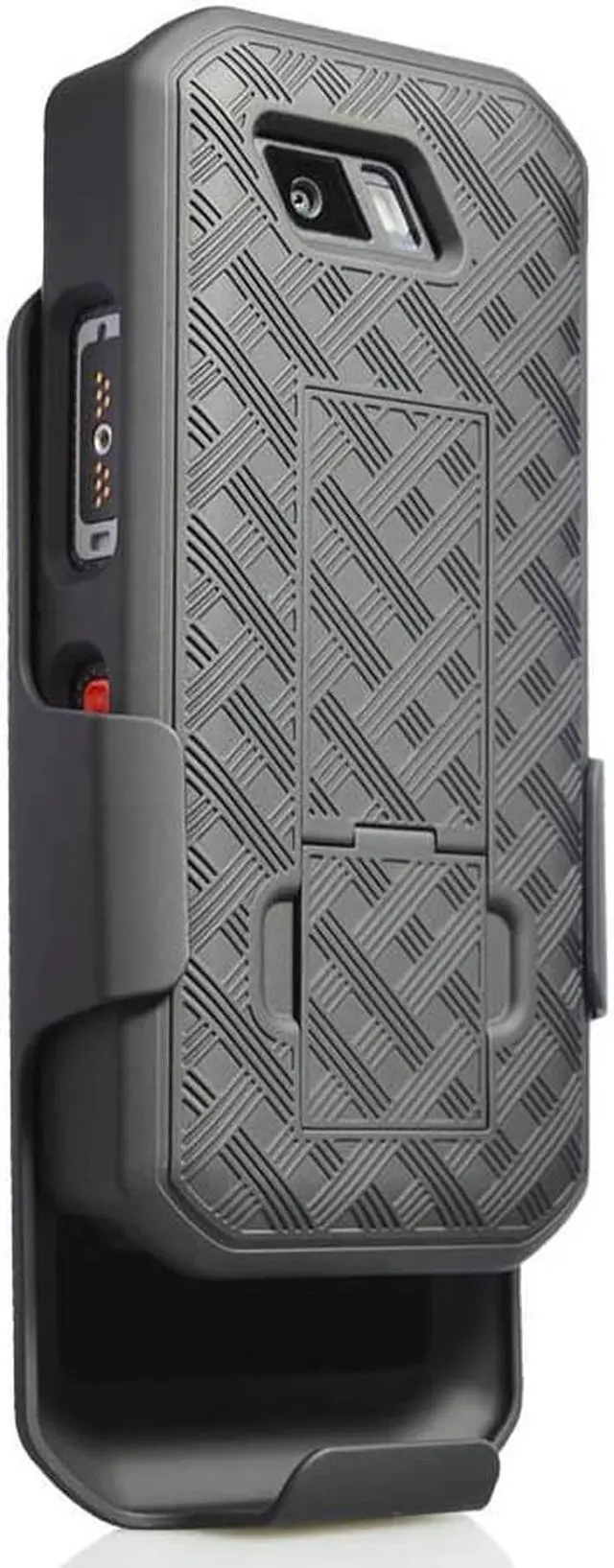 Alt view image 7 of 7 - Black Case Kickstand Cover + Belt Clip Holster for Sonim XP5s Phone (XP5800)