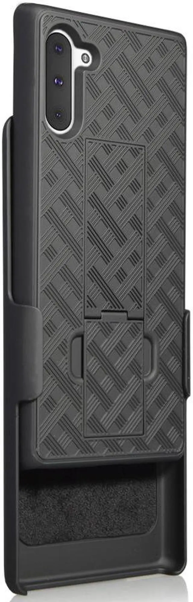 Alt view image 5 of 7 - Black Case Kickstand Cover + Belt Clip Holster Holder for Samsung Galaxy Note 10