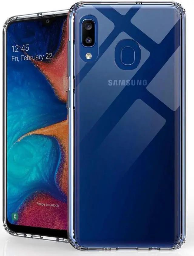 Main image of AquaFlex Transparent TPU Anti-Shock Clear Case Slim Cover for Samsung Galaxy A20