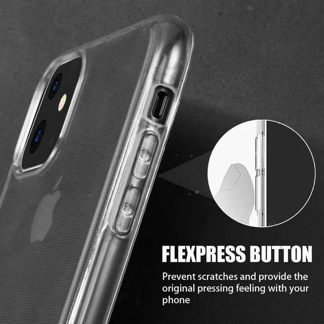 Alt view image 4 of 7 - Transparent Clear Flex Gel TPU Skin Case Slim Cover for Apple iPhone 11