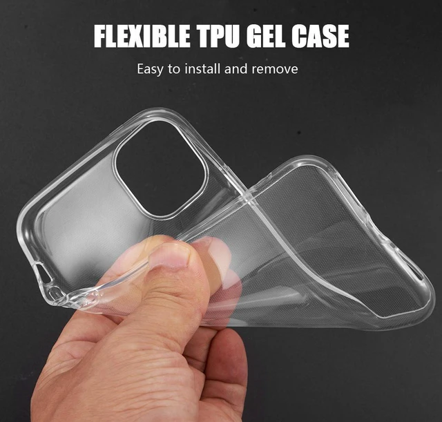 Alt view image 2 of 7 - Transparent Clear Flex Gel TPU Skin Case Slim Cover for Apple iPhone 11