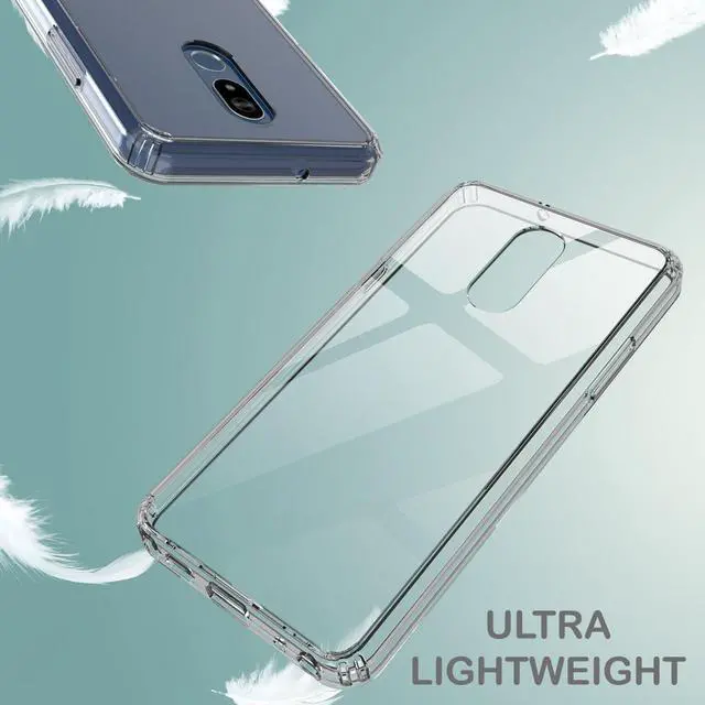 Alt view image 5 of 6 - AquaFlex Transparent TPU Anti-Shock Clear Case Slim Cover for LG Stylo 5