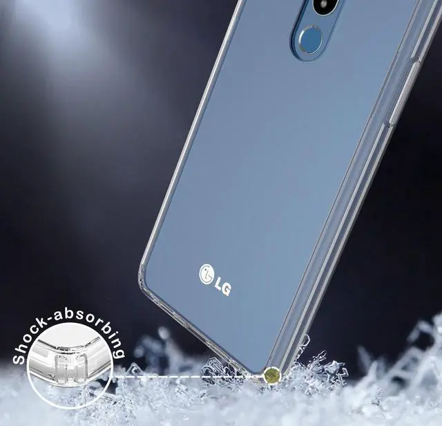 Alt view image 2 of 6 - AquaFlex Transparent TPU Anti-Shock Clear Case Slim Cover for LG Stylo 5