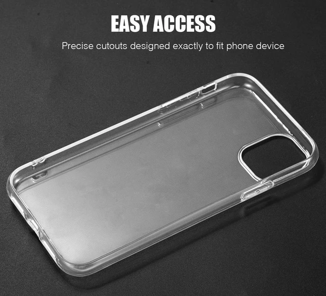 Alt view image 6 of 7 - Transparent Clear Flex Gel TPU Skin Case Slim Cover for Apple iPhone 11