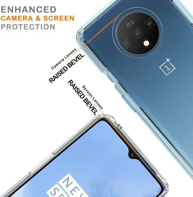 Alt view image 2 of 3 - AquaFlex Transparent TPU Anti-Shock Clear Case Slim Cover for OnePlus 7T
