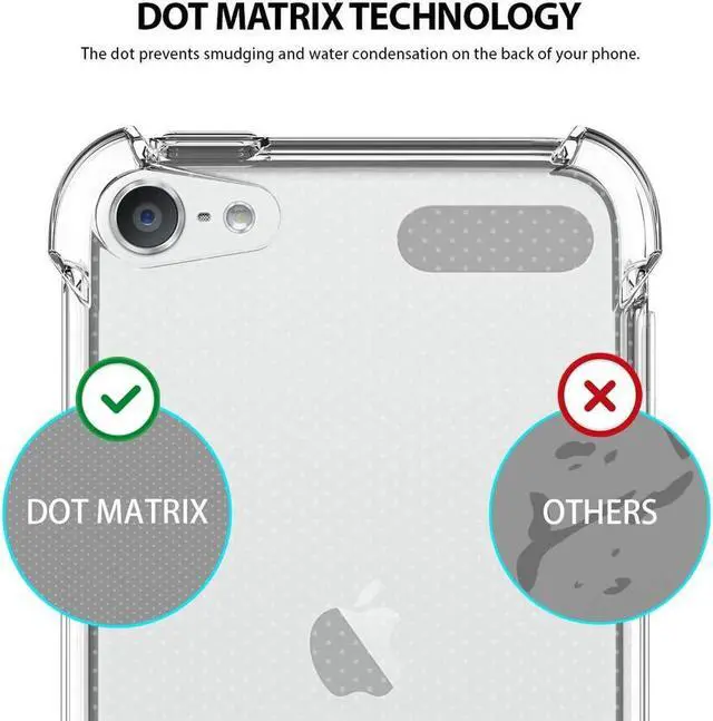 Alt view image 4 of 7 - Clear Anti-Shock Transparent Case Slim Cover for Apple iPod Touch 7 6 5