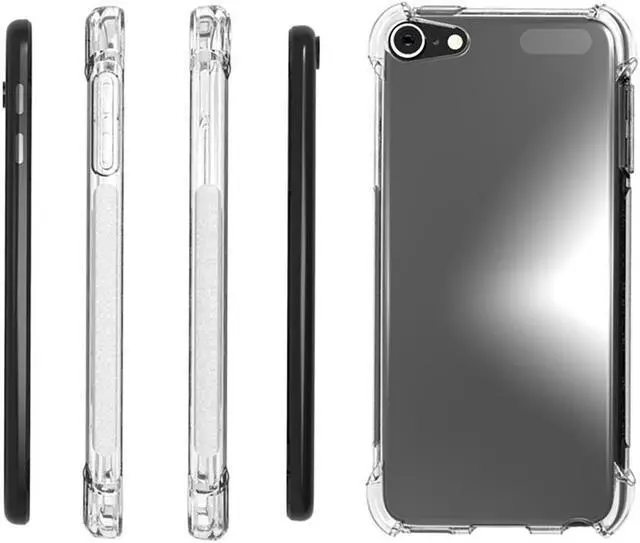 Alt view image 6 of 7 - Clear Anti-Shock Transparent Case Slim Cover for Apple iPod Touch 7 6 5