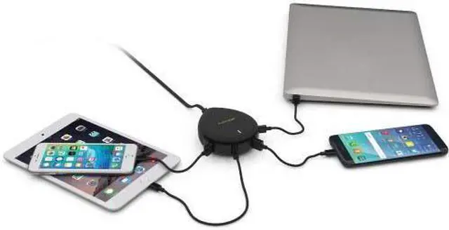 Alt view image 3 of 5 - PureGear 4-Port USB Rapid Charging Station, Universal for iPhone, iPad, Macbook